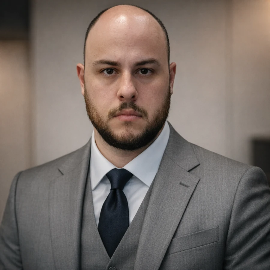 Bruno Felipe Posselt em retrato institucional